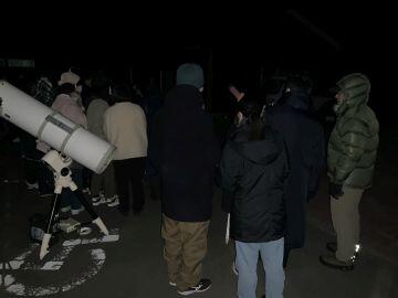 天体観測の様子