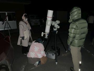 天体観測の様子